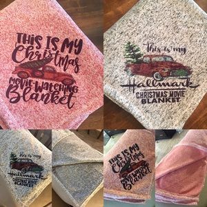 Christmas movie watching blankets